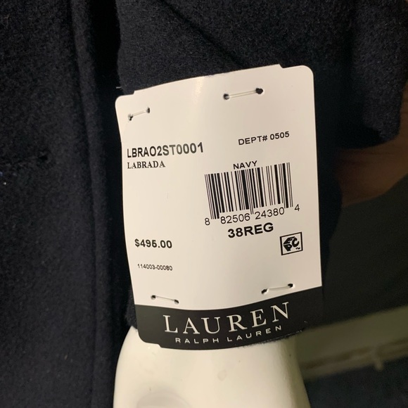 Men’s Ralph Lauren Cashmere Blend Peacoat; Size:L - Picture 3 of 6